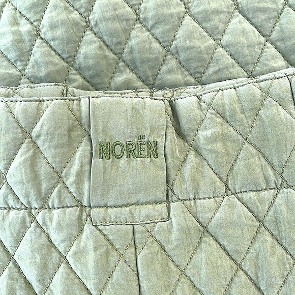 Vintage Silk Quilted NOREN Mode Designs Green Mini Skirt - Picture 3 of 5